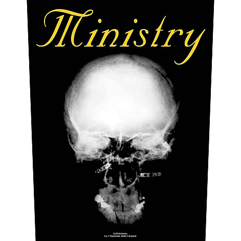 Ministry back patch CO+PES 30x27x36 cm, The Mind is a terrible thing