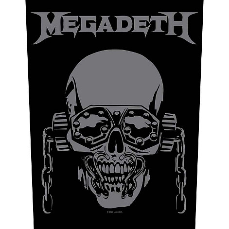 Megadeth back patch CO+PES 30x27x36 cm, Vic Rattlehead