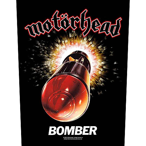 Motorhead back patch CO+PES 30x27x36 cm, Bomber 2021 Black