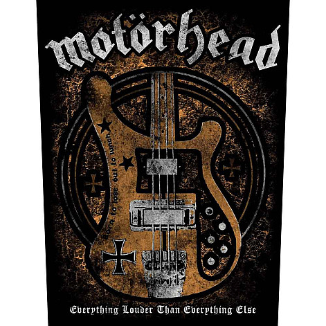 Motorhead back patch CO+PES 30x27x36 cm, Lemmy's Bass Black