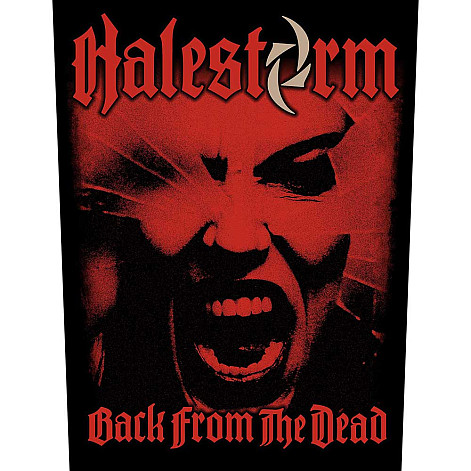 Halestorm back patch CO+PES 30x27x36 cm, Back From The Dead