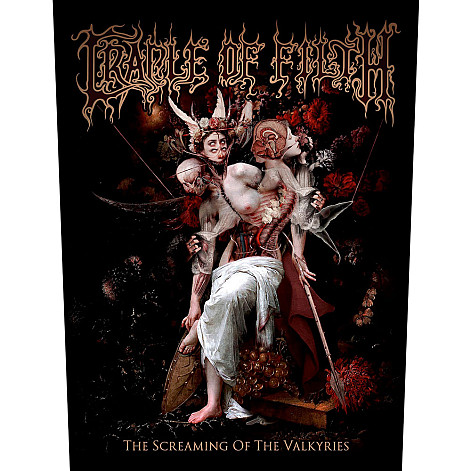 Cradle Of Filth back patch CO+PES 30x27x36 cm, Screaming Of The Valkyries