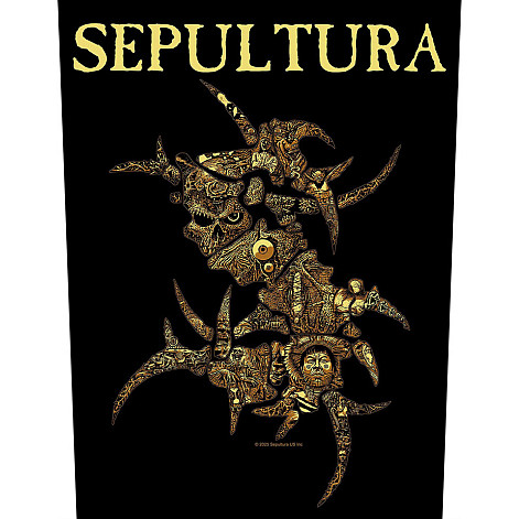 Sepultura back patch CO+PES 30x27x36 cm, Discography Black