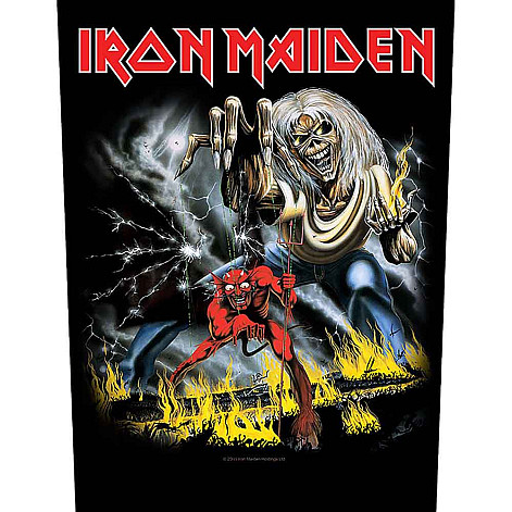 Iron Maiden back patch CO+PES 30x27x36 cm, Number Of The Beast
