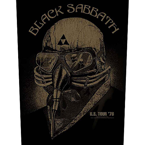 Black Sabbath back patch CO+PES 30x27x36 cm, US Tour 1978