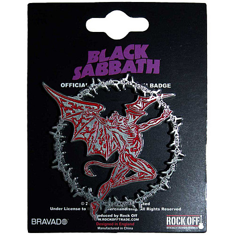 Black Sabbath kovový odznak 45 mm, Daemon Ring