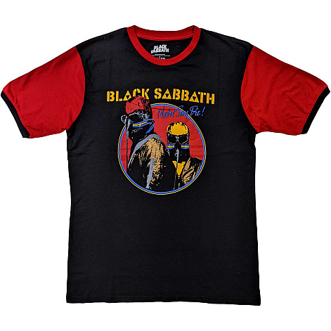 Black Sabbath t-shirt, Never Say Die Ringer Black & Orange, men´s
