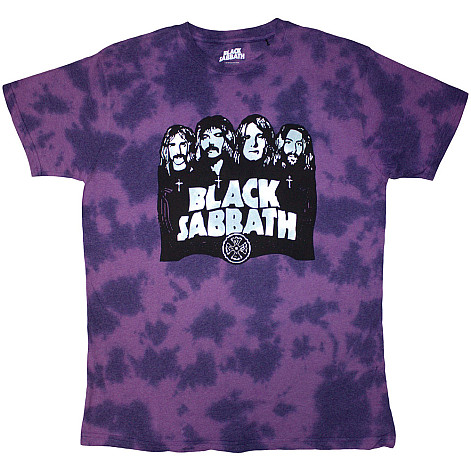 Black Sabbath t-shirt, Band & Logo Wash Collection Purple, men´s