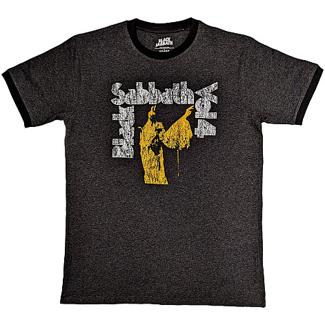 Black Sabbath t-shirt, Vol 4 Ringer Charcoal Grey, men´s