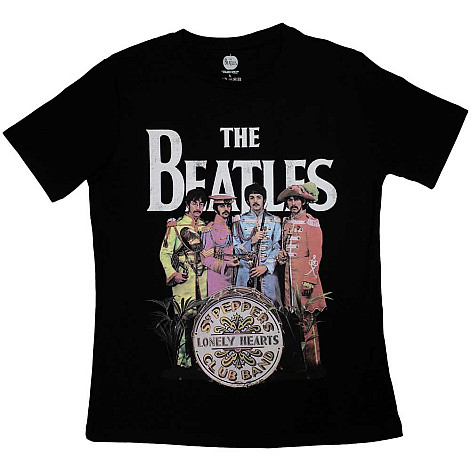 The Beatles t-shirt, Sgt Pepper Black, ladies