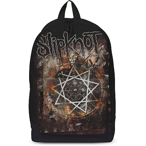 Slipknot rucksack PES 43x30x15 cm/580 g, Pentagram All Over Black