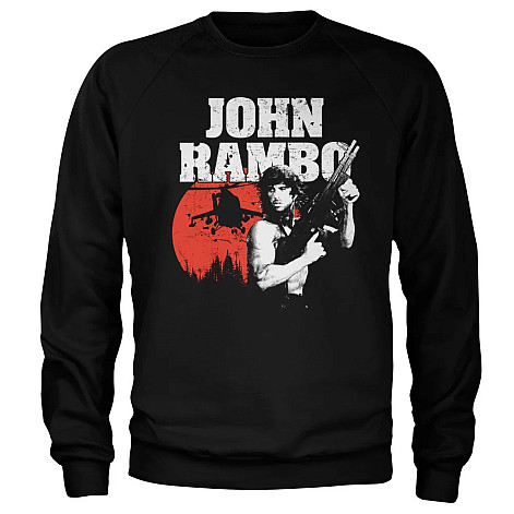 Rambo mikina, John Rambo Sweatshirt Black, men´s