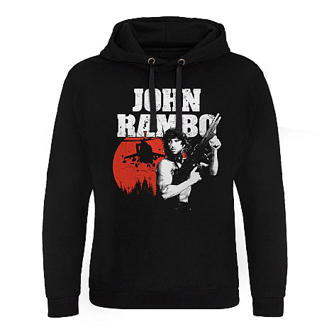 Rambo mikina, John Rambo Epic Hoodie Black, men´s