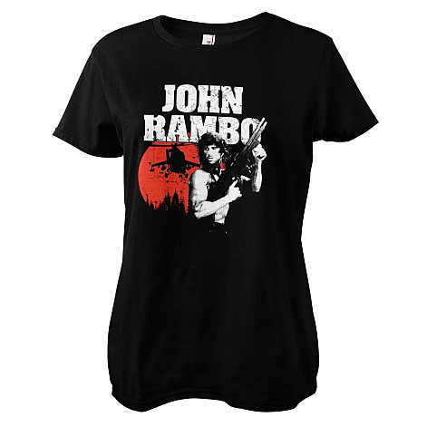 Rambo t-shirt, John Rambo Girly Black, ladies