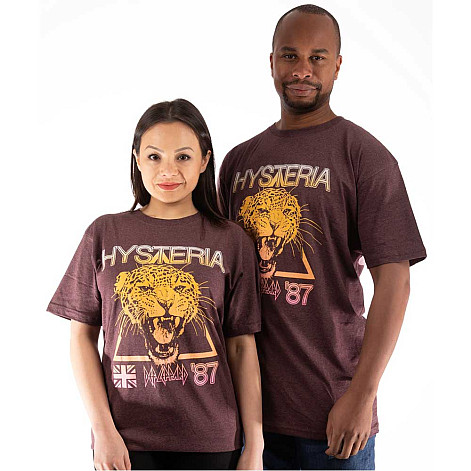 Def Leppard t-shirt, Hysteria World Tour BP Brown, men´s