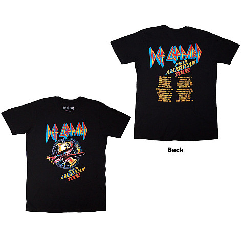 Def Leppard t-shirt, North American Tour BP Black, men´s