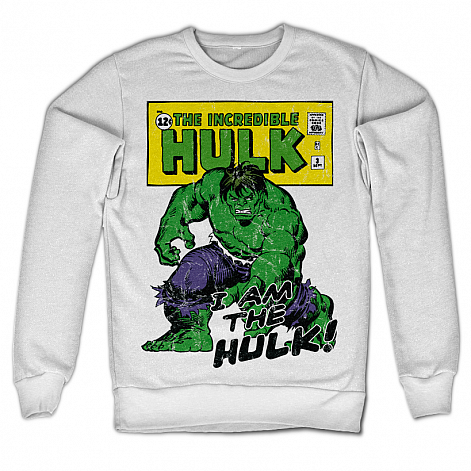 The Hulk mikina, I Am The Hulk Sweatshirt White, men´s