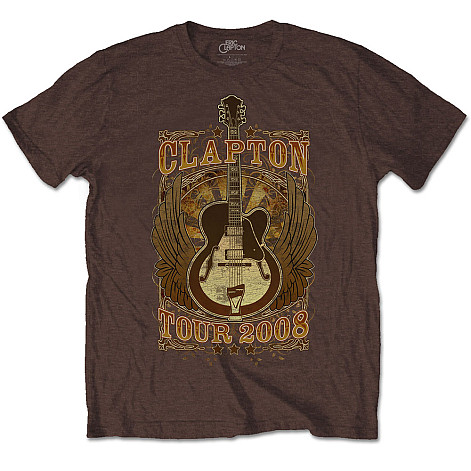 Eric Clapton t-shirt, Tour 2008 Brown, men´s