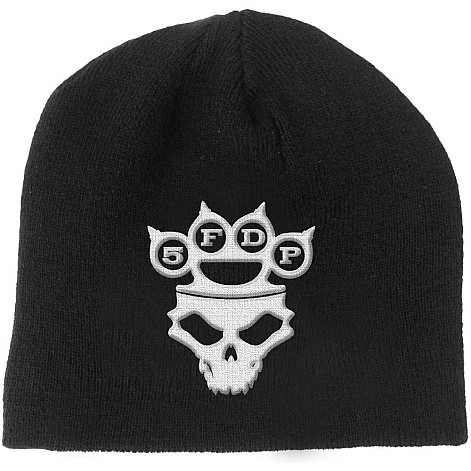 Five Finger Death Punch winter beanie cap, Knuckle Duster Logo & Skull
