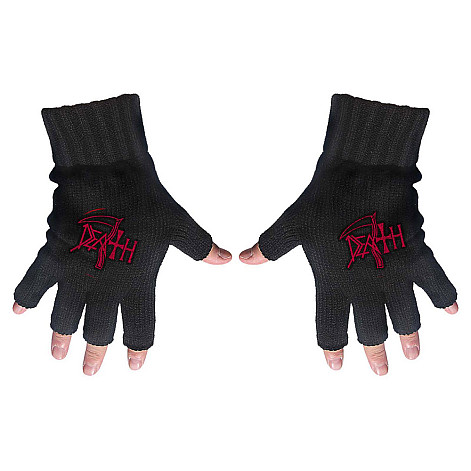 Death fingerless gloves, Logo