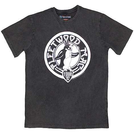 Fleetwood Mac t-shirt, Tour '82 Penguin Stone Wash Charcoal Grey, men´s