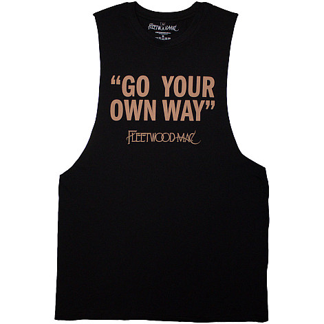 Fleetwood Mac tank top, Go Your Own Way Black, men´s