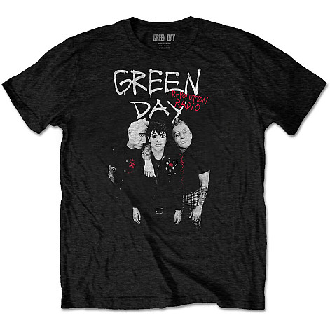 Green Day t-shirt, Red Hot Black, men´s