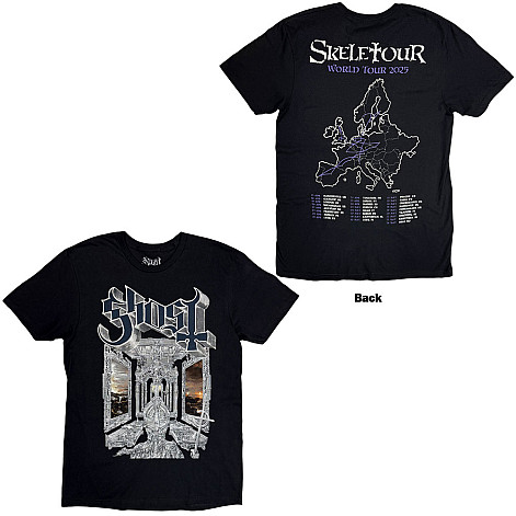 Ghost t-shirt, Skeleta Album Cover '25 Tour Dates BP Black, men´s