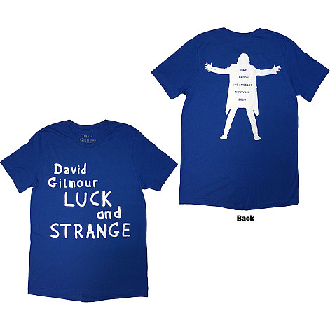 Pink Floyd t-shirt, David Gilmour Luck & Strange Logo BP Blue, men´s