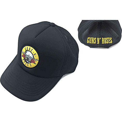 Guns N Roses snapback, Circle Logo Mesh Black, unisex
