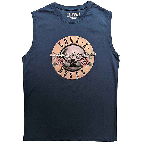 Guns N Roses tank top, Classic Logo Denim Blue, men´s