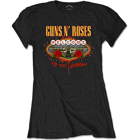 Guns N Roses t-shirt, Welcome To The Jungle, ladies