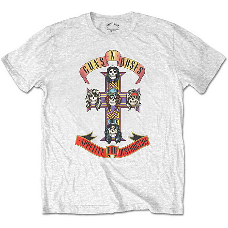 Guns N Roses t-shirt, Appetite For Destruction White, kids