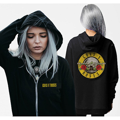 Guns N Roses mikina, Classic Logo Zipped Girly, ladies