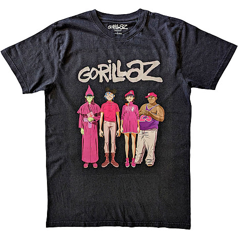 Gorillaz t-shirt, Cracker Island Standing Group Black, men´s