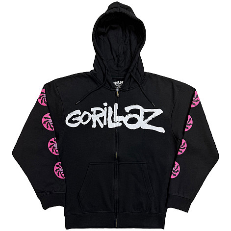 Gorillaz mikina, Repeat Pazuzu Zipped Charcoal Grey, men´s