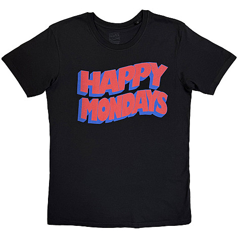 Happy Mondays t-shirt, Wavy Logo Black, men´s