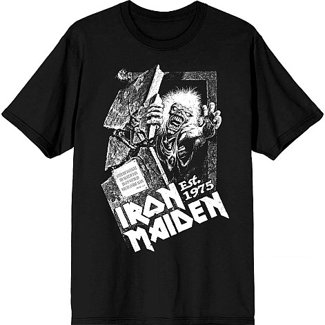 Iron Maiden t-shirt, Est. 1975 No Prayer Grave Black, men´s