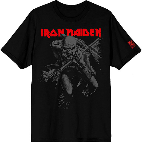 Iron Maiden t-shirt, 50 Trooper Crop Grey Black, men´s