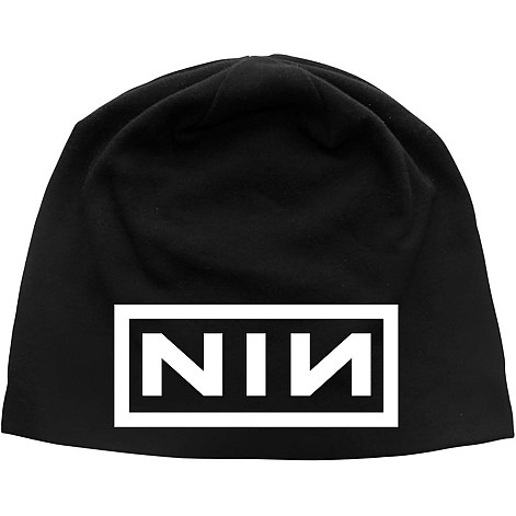 Nine Inch Nails winter beanie cap, Logo White