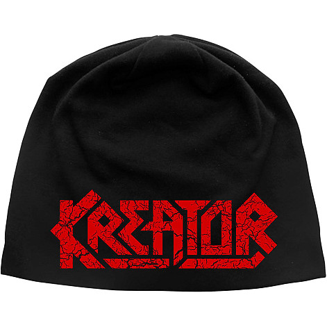 Kreator winter beanie cap, Cracked Logo Black, unisex