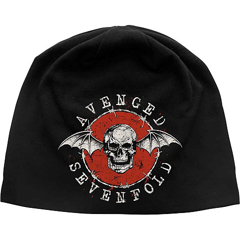 Avenged Sevenfold winter beanie cap, Distressed Bat