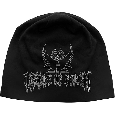 Cradle Of Filth winter bavlněný beanie cap, Valkyrie Sigil JD Print Black, unisex