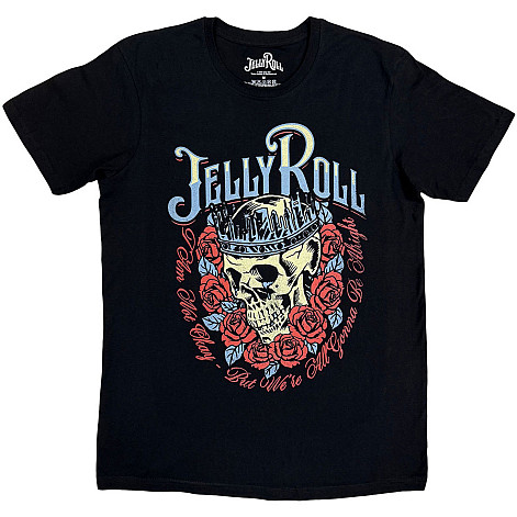Jelly Roll t-shirt, Skull Rose Black, men´s
