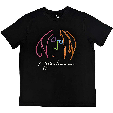 John Lennon t-shirt, Self Portrait Full Colour Black, men´s