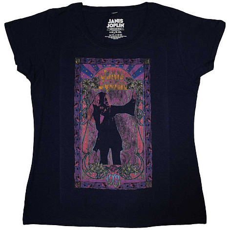 Janis Joplin t-shirt, Paisley & Flowers Frame Girly, ladies