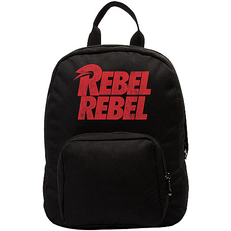 David Bowie mini rucksack PES 30x24x9,5 cm, Rebel Black