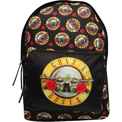 Guns N Roses mini rucksack PES 30x24x9,5 cm, All Over Print Black