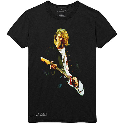 Nirvana t-shirt, Kurt Cobain Guitar Photo Colour Black, men´s
