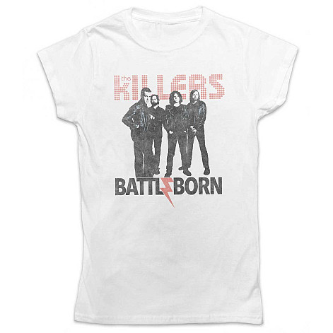 The Killers t-shirt, Battle Born White Girly, ladies